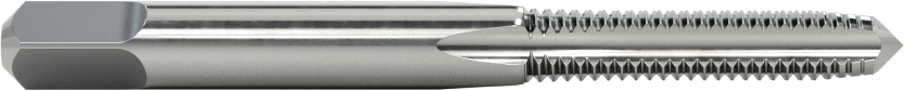 Kaplamasız Yüksek Hızlı Çelik Kılavuz, Standart Pah, M6 x 1 mm Diş, 1" Diş Uzunluğu