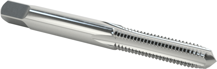 Kaplamasız Yüksek Hızlı Çelik Kılavuz, Standart Pah, M6 x 1 mm Diş, 1" Diş Uzunluğu