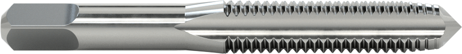 Kaplamasız Yüksek Hızlı Çelik Kılavuz, Standart Pah, M12 x 1,75 mm Diş, 1-21/32" Diş Uzunluğu