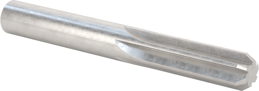 Karbür Yuvarlak Şaftlı Rayba, 1/2" Çaplı Pim Deliği için, 0,4995" Rayba Çapı