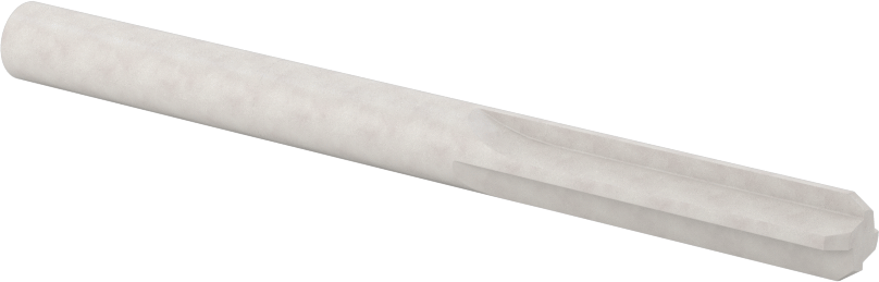 Karbür Yuvarlak Şaftlı Rayba, 1/4" Çaplı Pim Deliği için, 0,2495 inç Rayba Çapı