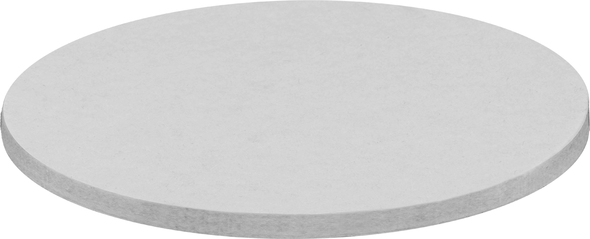 Sert F1 Keçe Diski, Düz Destek, 6" Çap, 1/4" Kalınlık