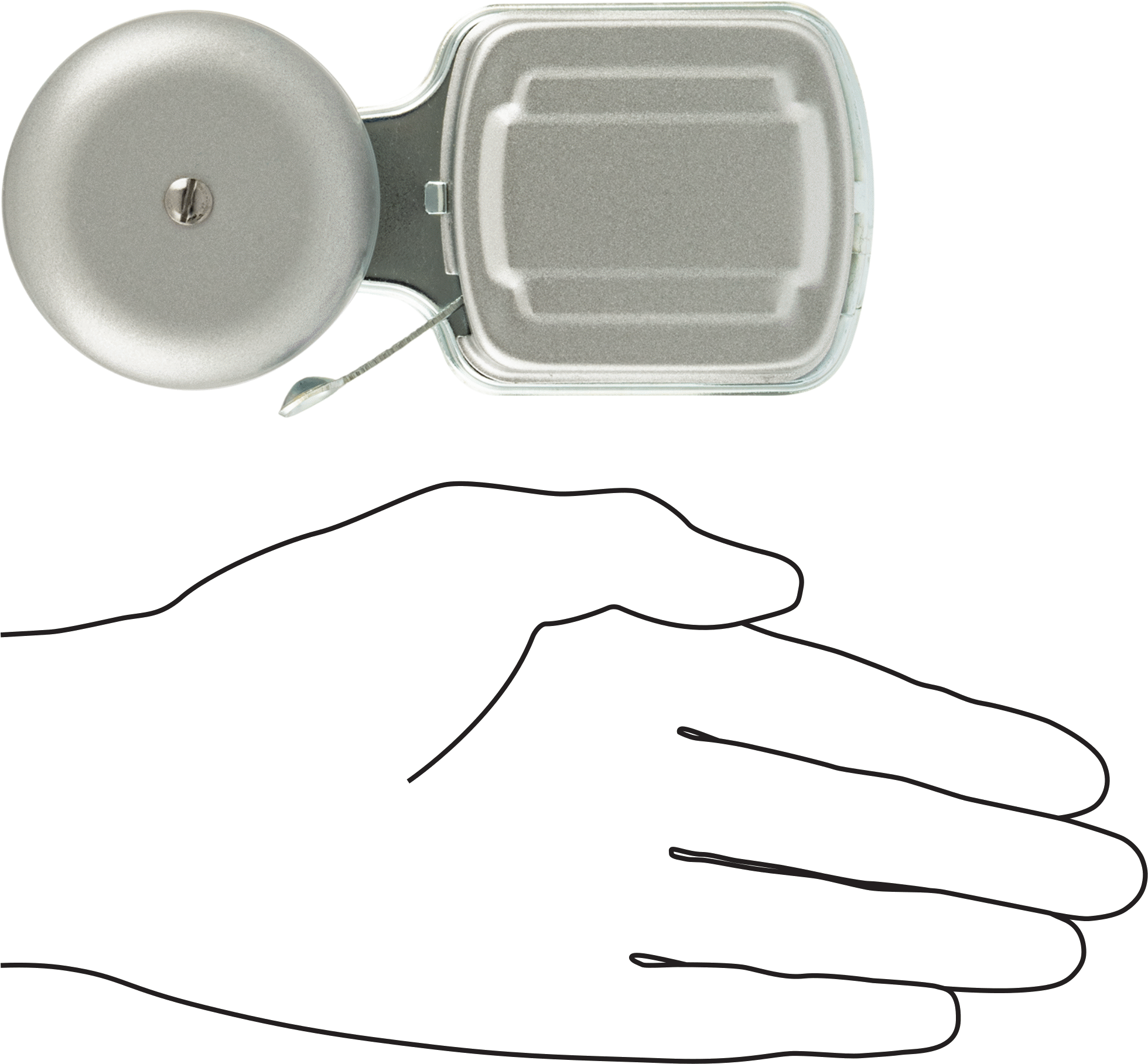Çekiç Başlıklı Çan, 8V AC, 6V DC, 2-1/2" Çan Çapı