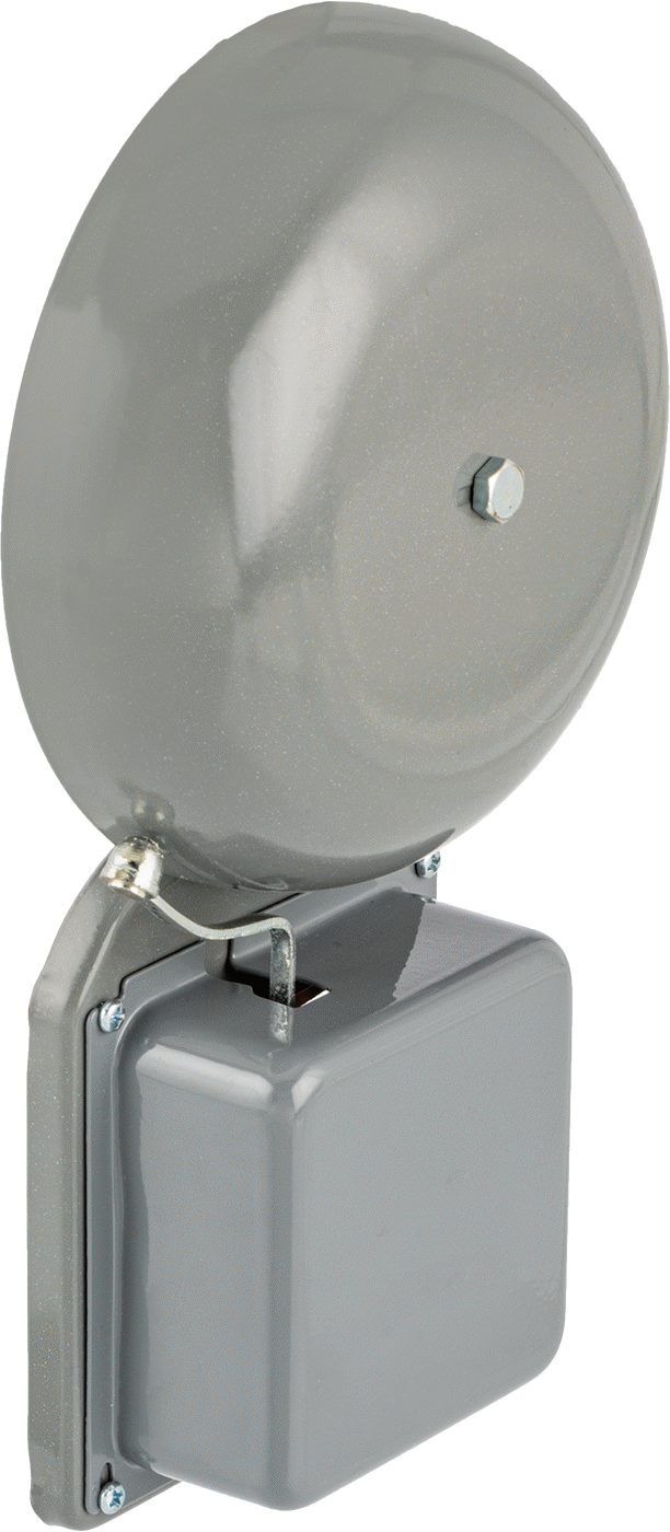 Çekiç Başlıklı Çan, 8V AC, 6V DC, 6" Çan Çapı