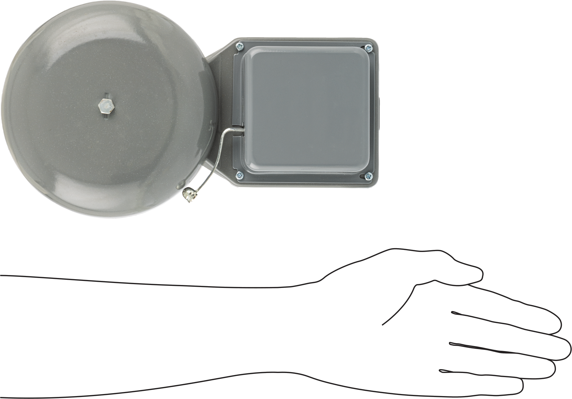 Çekiç Başlıklı Çan, 8V AC, 6V DC, 6" Çan Çapı
