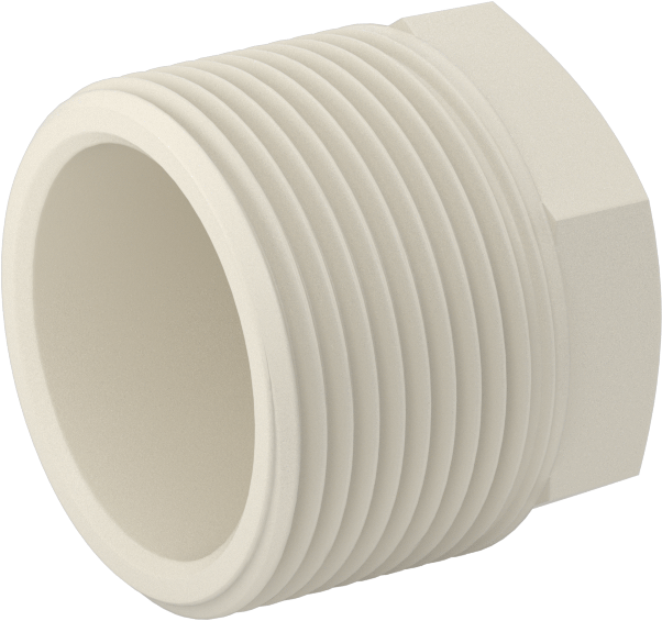 Yağ için Plastik Boru Bağlantı Parçası, Dış Altıgen Tahrikli Fiş, 1-1/4 NPT Erkek