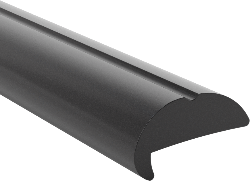 Vinil Plastik Yapıştırmalı Kenar Çıtası, 3/8" İç Yükseklik, 1-7/8“ Genişlik x 1” Yükseklik Dış