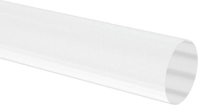 Şeffaf, Kolay Şekillendirilebilir PETG Çubuk, 1/4" Çap, 6 Fit Uzunluk