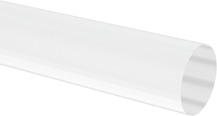 Şeffaf, Kolay Şekillendirilebilir PETG Çubuk, 5/16" Çap, 6 Fit Uzunluk