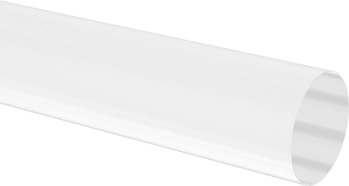 Şeffaf, Kolay Şekillendirilebilir PETG Çubuk, 3/8" Çap, 6 Fit Uzunluk