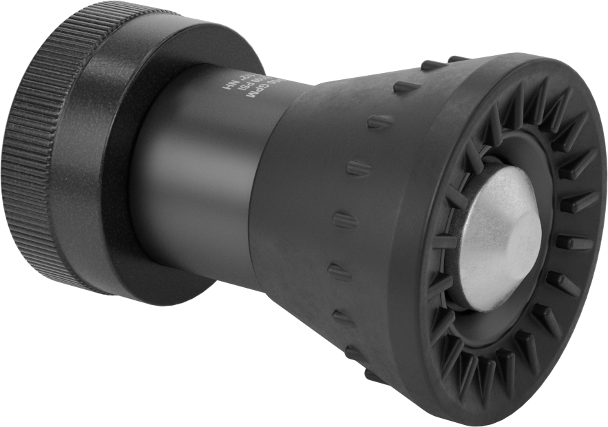 Yangın Söndürme Hortumu için Sprey/Akış Nozulu, Alüminyum, 1-1/2 NH/NST Dişi, 2-3/4" Çap, 4-1/2" Uzunluk