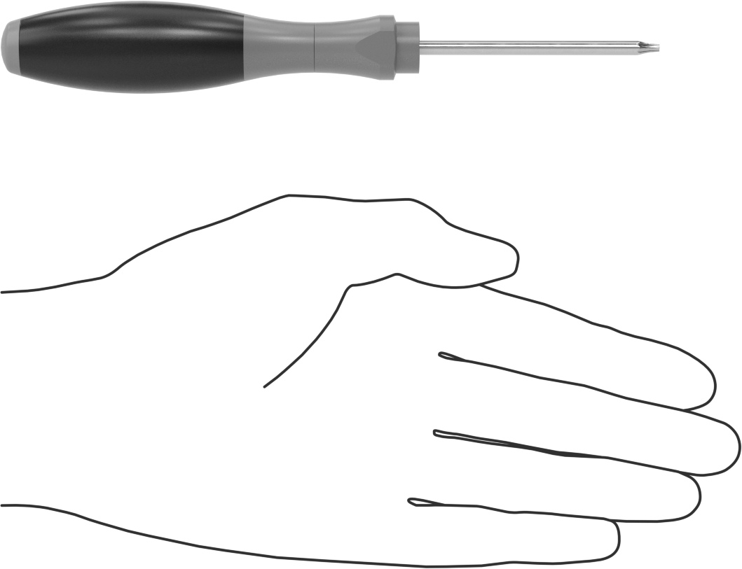 Kurcalamaya Dayanıklı Torx Tornavida, Ultra Grip, T7 Uç Boyutu