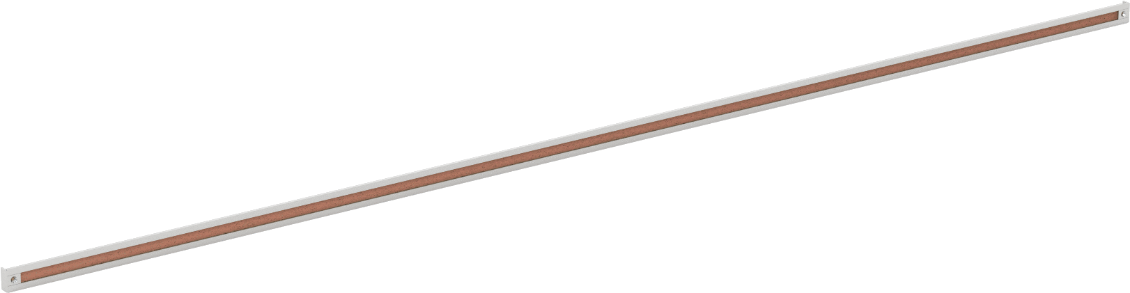 Pin-Up Bülten Çubuğu, 60“ Genişlik x 1” Yükseklik