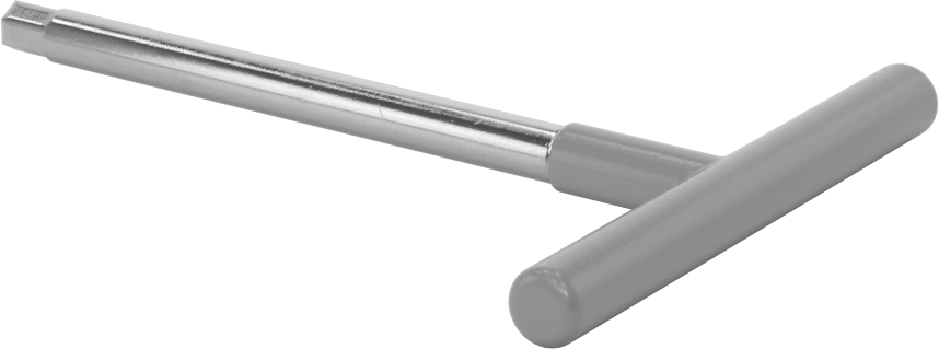 Paslanmaz Çelik T-Saplı Altıgen Anahtar, Yastıklı Tutamak, 5/16" Tahrik Boyutu, 6" Toplam Uzunluk