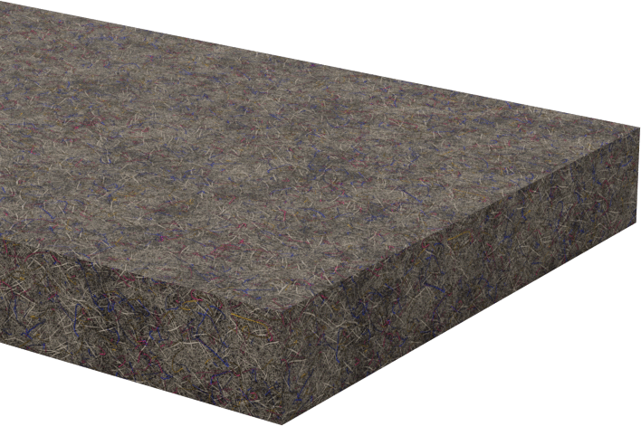 F26 Keçe Şerit, Yumuşak, Yapışkan Arka Yüz, 10 Fit Uzunluk, 1-1/2" Genişlik, 1/4" Kalınlık