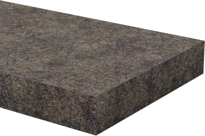 F26 Keçe Şerit, Yumuşak, Düz Destek, 50 Fit Uzunluk, 1" Genişlik, 3/16" Kalınlık