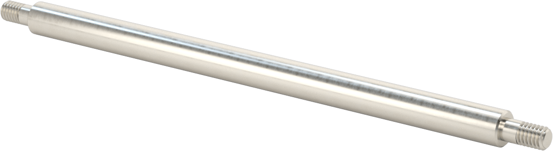 1050 Karbon Çelik Dişli Doğrusal Hareket Mili, Her İki Ucu Dişli, 1/2" Çap, 9-1/4" Uzunluk