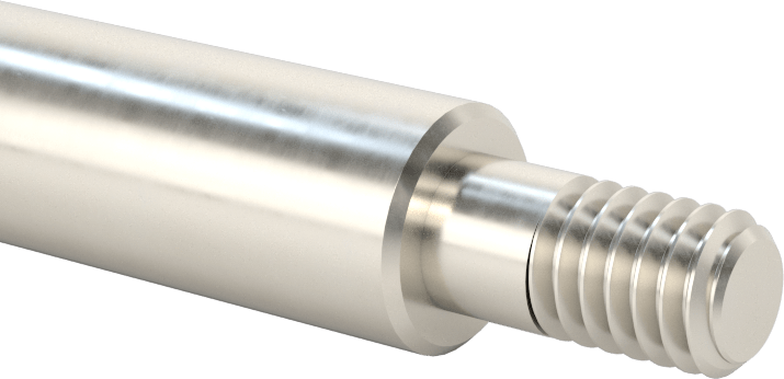 1050 Karbon Çelik Dişli Doğrusal Hareket Mili, Her İki Ucu Dişli, 1/2" Çap, 13-1/4" Uzunluk