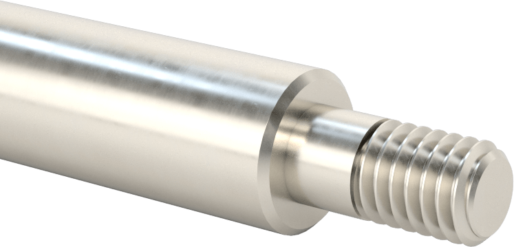 1050 Karbon Çelik Dişli Doğrusal Hareket Mili, Her İki Ucu Dişli, 5/8" Çap, 25-1/2" Uzunluk