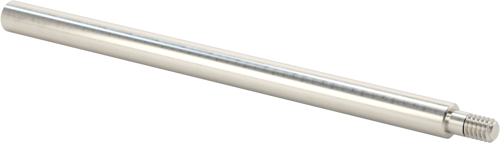 1050 Karbon Çelik Dişli Doğrusal Hareket Mili, Dişli Uç x Düz Uç, 3/8" Çap, 6-1/2" Uzunluk