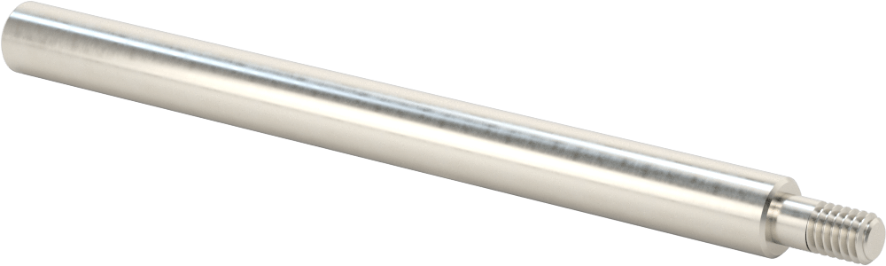 1050 Karbon Çelik Dişli Doğrusal Hareket Mili, Dişli Uç x Düz Uç, 1/2" Çap, 6-5/8" Uzunluk