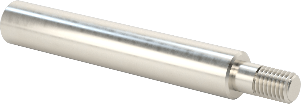 1050 Karbon Çelik Dişli Doğrusal Hareket Mili, Dişli Uç x Düz Uç, 1" Çap, 7-1/4" Uzunluk