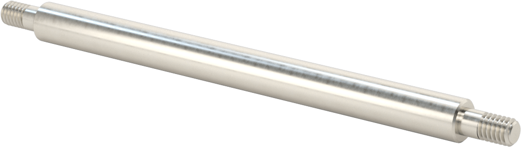 1050 Karbon Çelik Dişli Doğrusal Hareket Mili, Her İki Ucu Dişli, 1/2" Çap, 7-1/4" Uzunluk