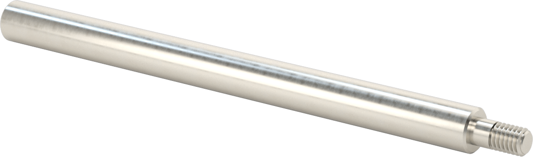 1050 Karbon Çelik Dişli Doğrusal Hareket Mili, Dişli Uç x Düz Uç, 5/8" Çap, 8-3/4" Uzunluk