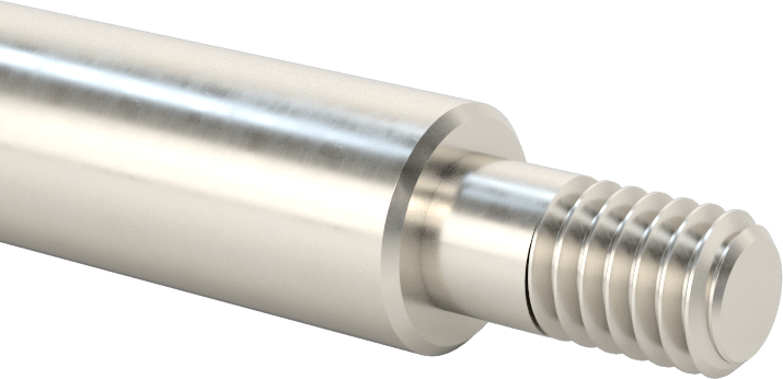 1050 Karbon Çelik Dişli Doğrusal Hareket Mili, Dişli Uç x Düz Uç, 1/2" Çap, 24-5/8" Uzunluk