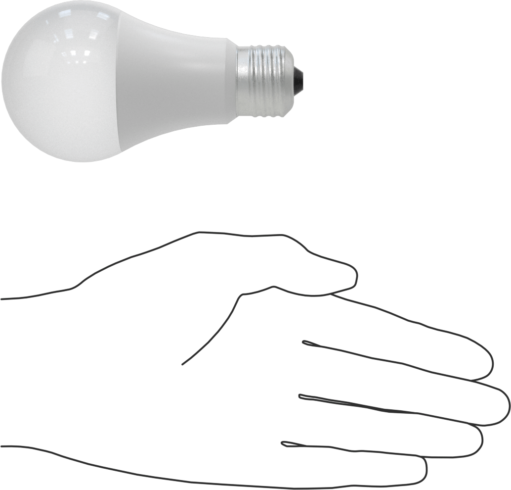 Vidalı Ampul, Standart, Orta Taban, 12V, 60 W Akkor Eşdeğeri