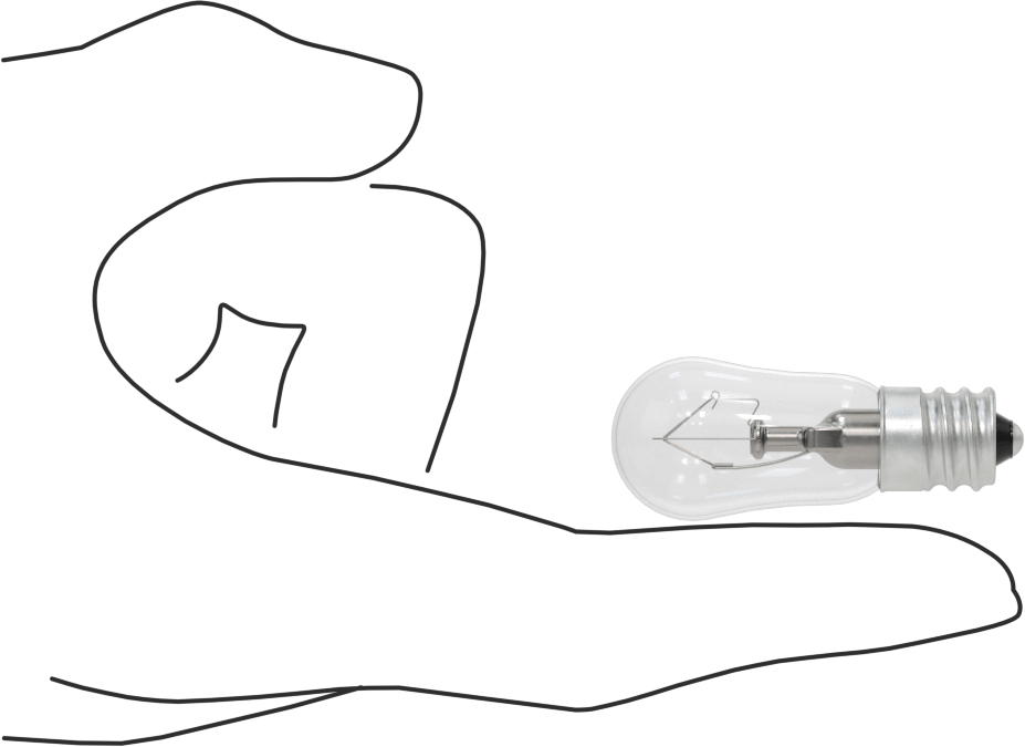 Vidalı Ampul, Konik, Şamdan Tabanı, 220V, 10W