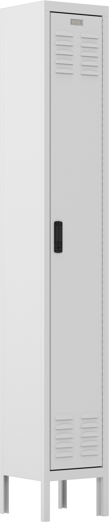Tuş Takımı Kilitli Dolap, 1 Aşağı x 1 Enine, 12“ Genişlik x 12” Derinlik x 72" İç Yükseklik