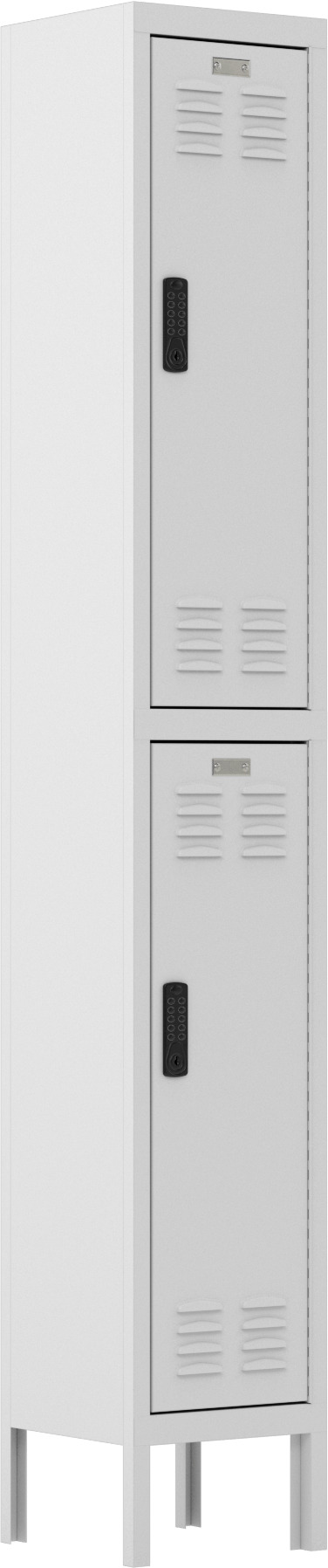Tuş Takımı Kilitli Dolap, 2 Aşağı x 1 Enine, 12“ Genişlik x 12” Derinlik x 36" İç Yükseklik