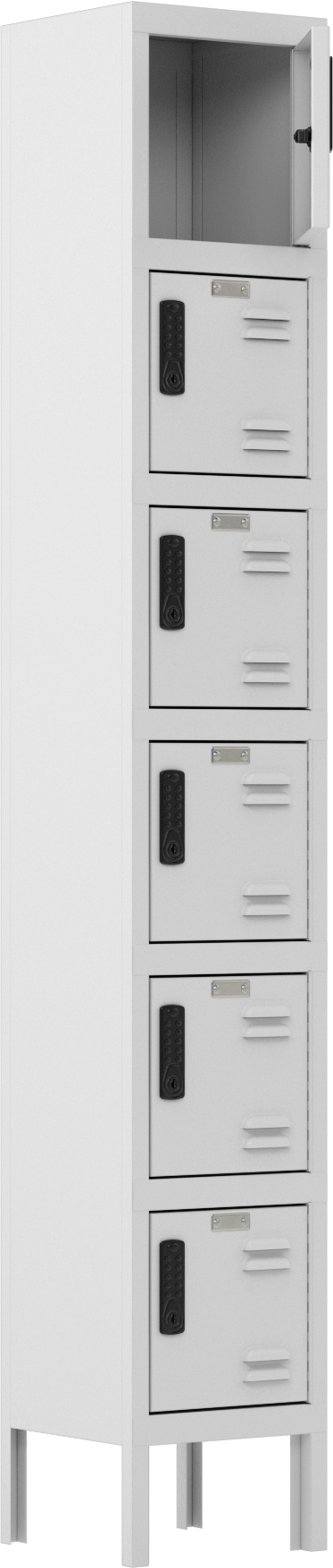 Tuş Takımı Kilitli Dolap, 6 Aşağı x 1 Boyuna, 12“ Genişlik x 12” Derinlik x 12" İç Yükseklik