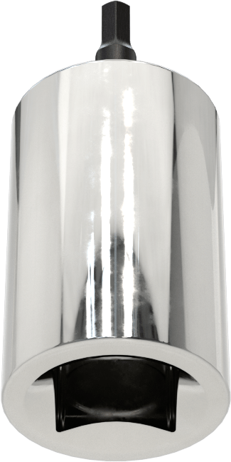 Altıgen Uçlu Soket, Stubby, 3/8" Kare Tahrik, 2,5 mm Tahrik Boyutu