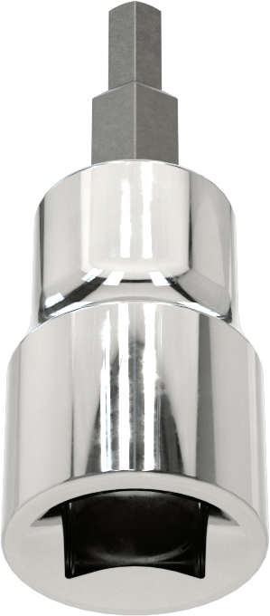 Kısa Altıgen Uçlu Soket, 3/8" Kare Tahrik, 4 mm Tahrik Boyutu