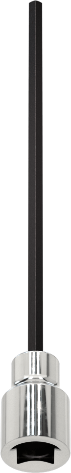 Altıgen Uçlu Soket, Uzatılmış Menzil, 3/8" Kare Tahrik, 4 mm Boyut, 6-1/8" Uzunluk