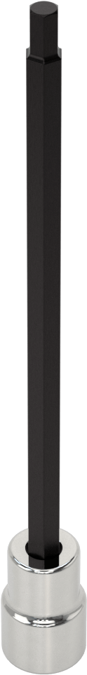 Altıgen Uçlu Soket, Uzatılmış Menzil, 3/8" Kare Tahrik, 5 mm Boyut, 6-1/8" Uzunluk