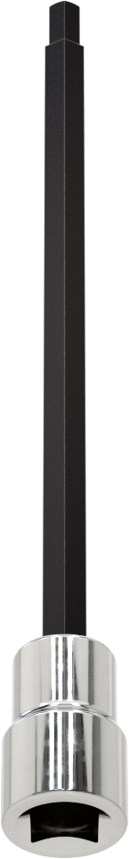 Altıgen Uçlu Soket, Uzatılmış Menzil, 3/8" Kare Tahrik, 5 mm Boyut, 6-1/8" Uzunluk