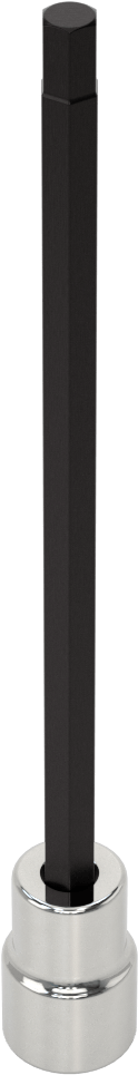 Altıgen Uçlu Soket, Uzatılmış Menzil, 3/8" Kare Tahrik, 6 mm Boyut, 6-1/8" Uzunluk