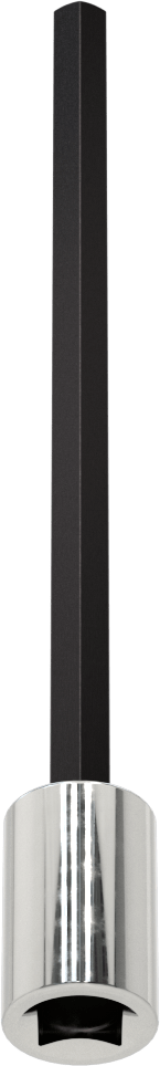 Altıgen Uçlu Soket, Uzatılmış Menzil, 3/8" Kare Tahrik, 7 mm Boyut, 6-1/8" Uzunluk