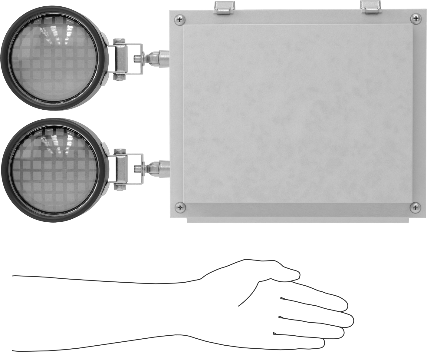 Yıkanabilir Acil Durum Yedek Işığı, 800 Lumens, 6 V DC Çıkış