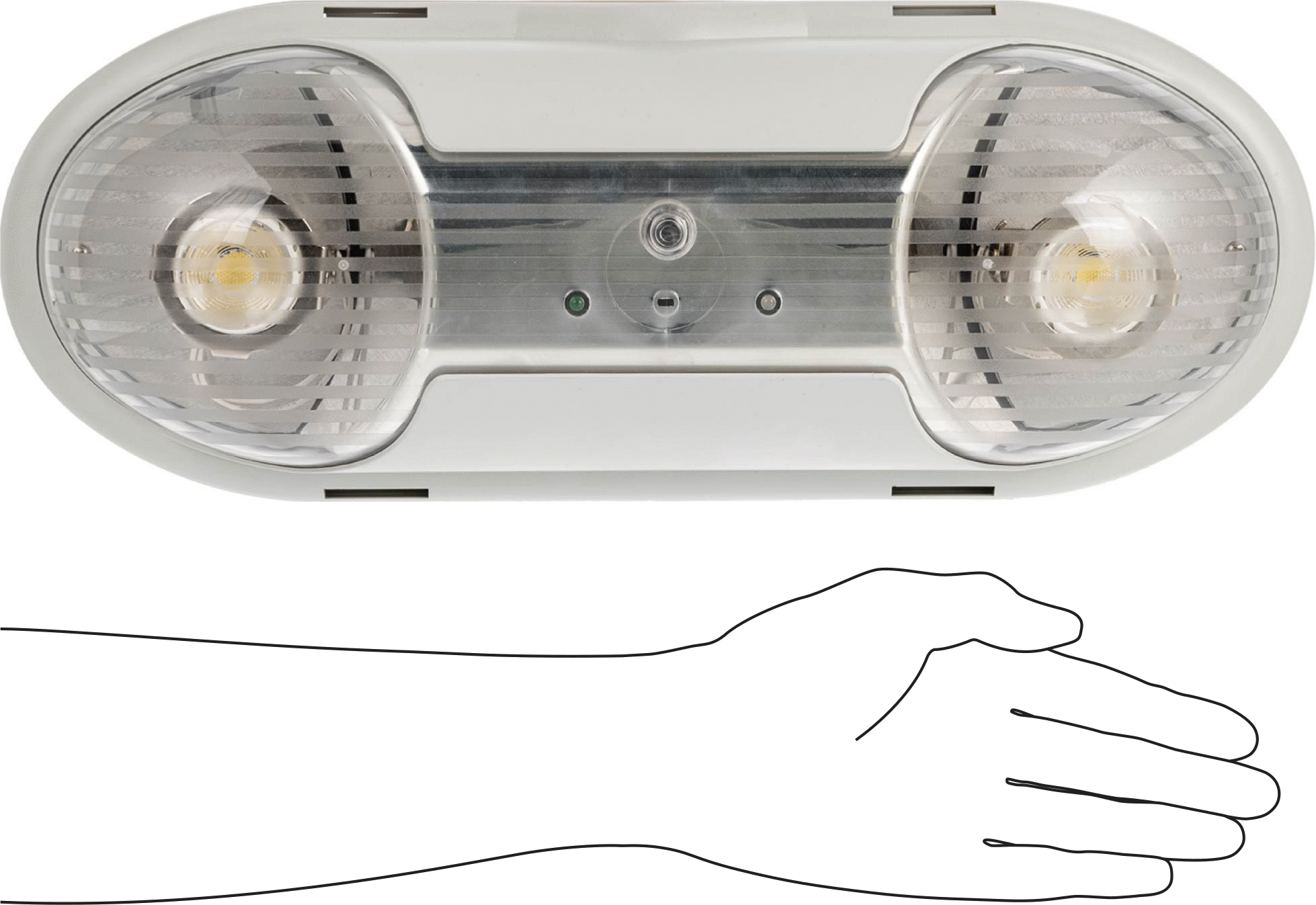 Yıkanabilir Acil Durum Yedek Işığı, 930 Lumens