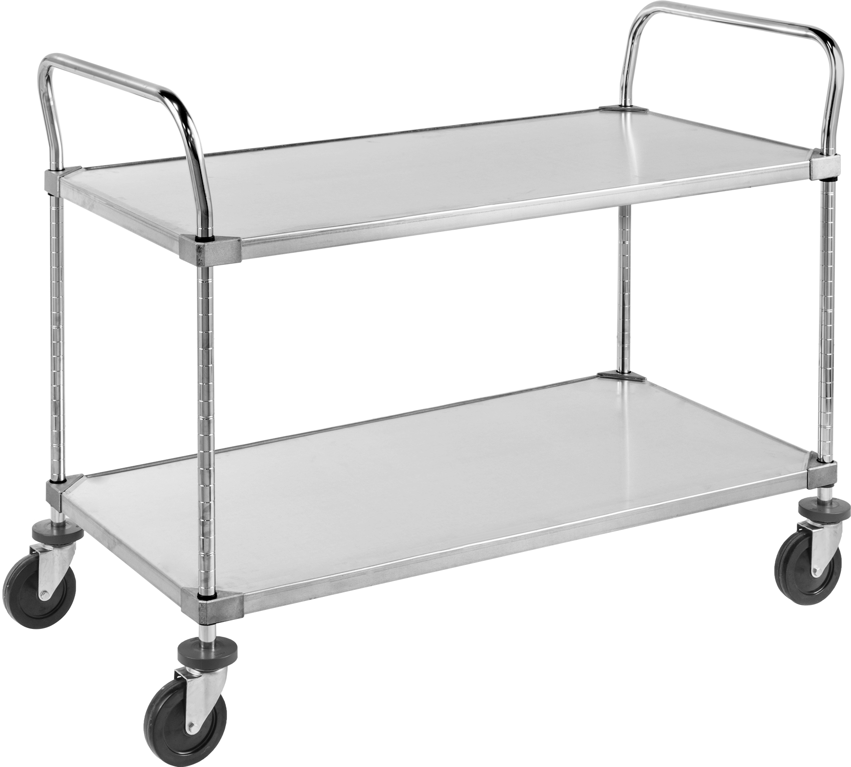 With Solid Shelves