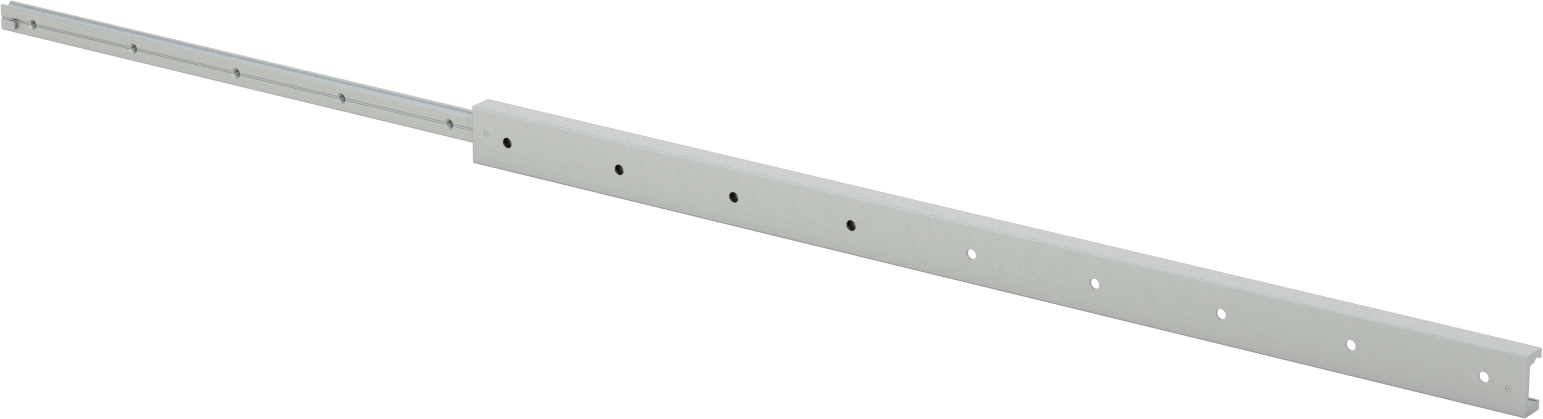 C Ray Profilli Teleskopik Kılavuz, Krom Kaplı Çelik, 35 mm Genişlik x 690 mm Uzunlukta Ray