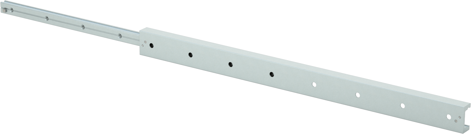 C Ray Profilli Teleskopik Kılavuz, Çinko Kaplı Çelik Taşıyıcı, 43 mm Genişlik x 610 mm Uzunluk Çelik Ray