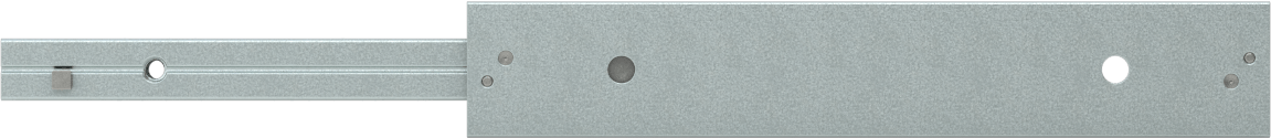 C Ray Profilli Teleskopik Kılavuz, Çinko Kaplı Çelik Taşıyıcı, 22 mm Genişlik x 130 mm Uzunluk Çelik Ray