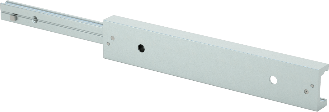 C Ray Profilli Teleskopik Kılavuz, Çinko Kaplı Çelik Taşıyıcı, 22 mm Genişlik x 130 mm Uzunluk Çelik Ray