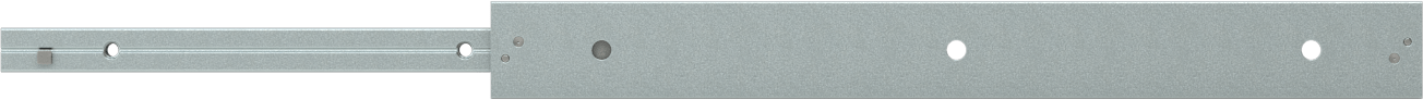 C Ray Profilli Teleskopik Kılavuz, Çinko Kaplı Çelik Taşıyıcı, 22 mm Genişlik x 210 mm Uzunluk Çelik Ray