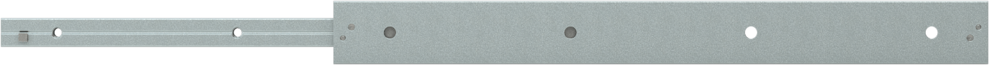 C Ray Profilli Teleskopik Kılavuz, Çinko Kaplı Çelik Taşıyıcı, 28 mm Genişlik x 290 mm Uzunluk Çelik Ray